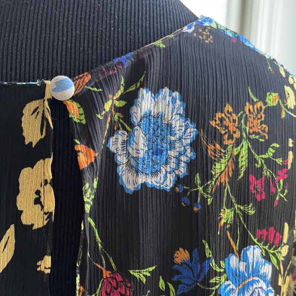 Zara Multicolored Patchwork Floral Printed Romper/Jumpsuit Size S. - Picture 11 of 14